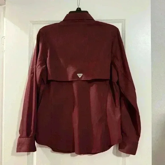 COLUMBIA PFG TEXAS A&M LONG SLEEVE BUTTON DOWN - Picture 2 of 7